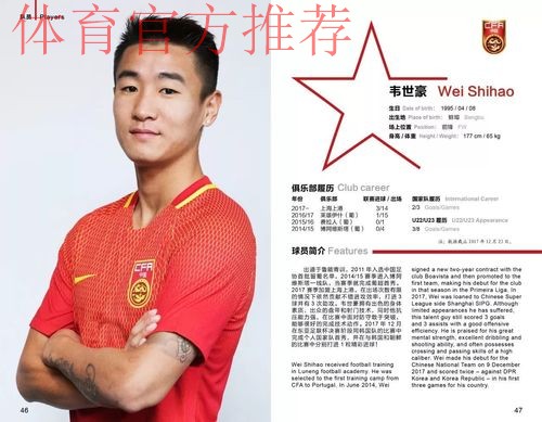 中国U23国家男子足球队官方队刊完整版上线